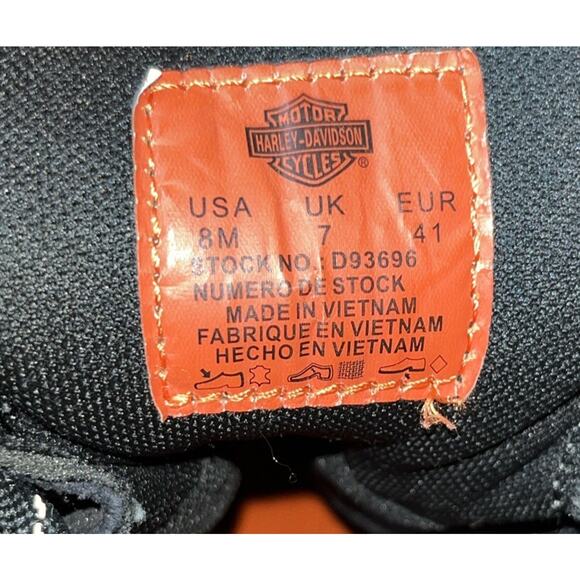 Harley-Davidson Men's Steinman 7-Inch Waterproof Motorcycle Boots D93696 Size 8M - Picture 9 of 10